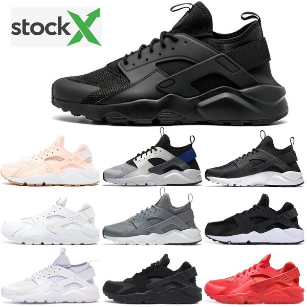 

2020 huarache 4.0 1.0 classical triple white black red running shoes for mens women breathable designers sneaker trainers size 36-45