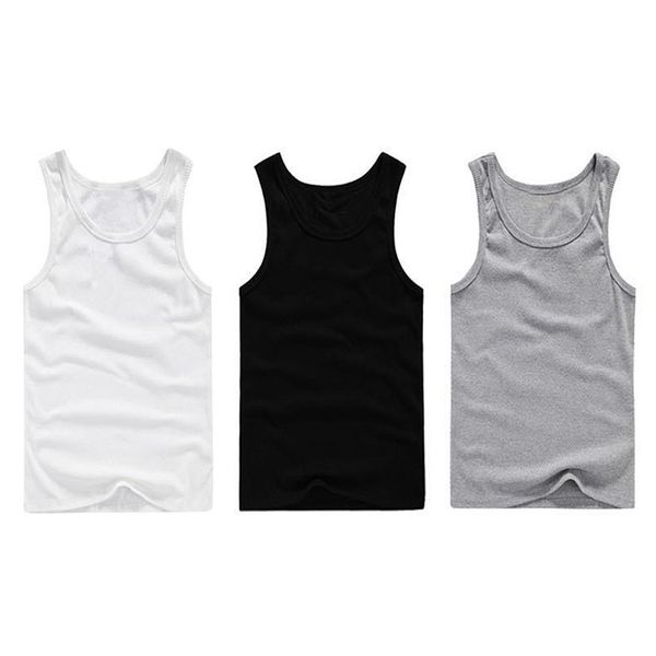 

men 's summer sports vest sweat absorbing round collar thread render h-shaped fitness vests plus size xl-3xl, Black;blue