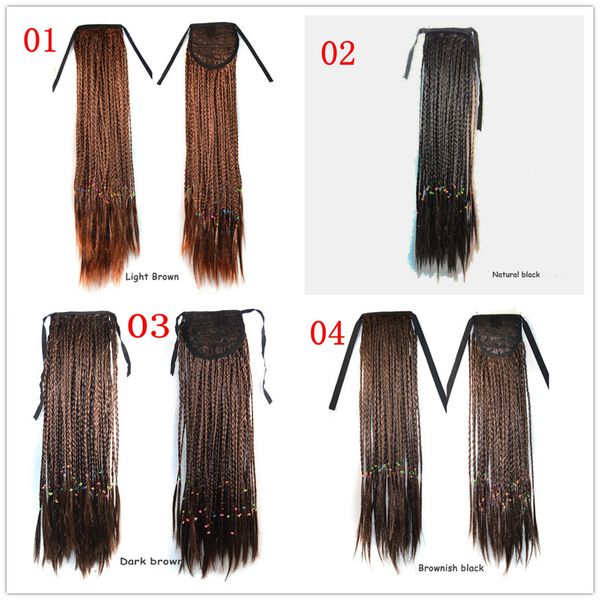 Bundled Handmade Ponytail Bosnian Wind Straps Ponytail Colored