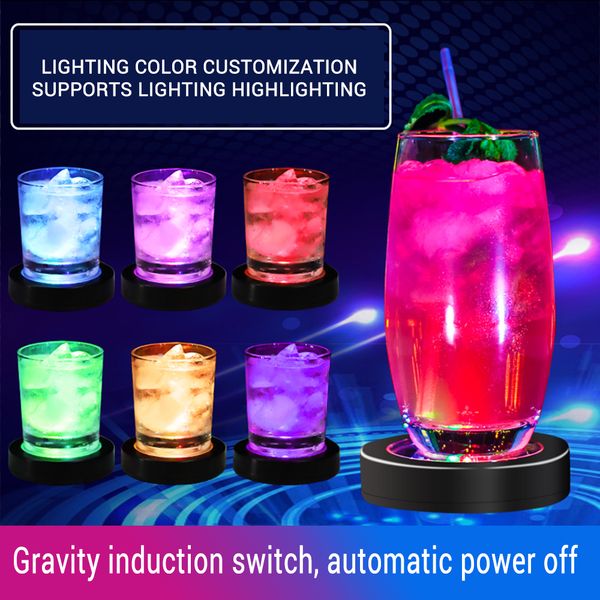 

fashion new led luminous cup induction round flash advertising bar ktv party club kitchen tool tableware 4