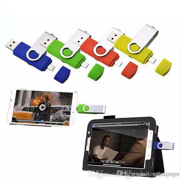 

uk wholesale fashion capacidade total otg usb flash drive pen drive 32gb 8gb 16gb dupla externa do smartphone stick usb pendrive