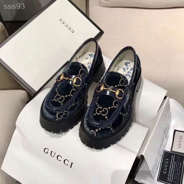 

2020 classic autumn british style comfortable embroidered thick-soled platform shoes small leather shoes women's factory direct sales, Black