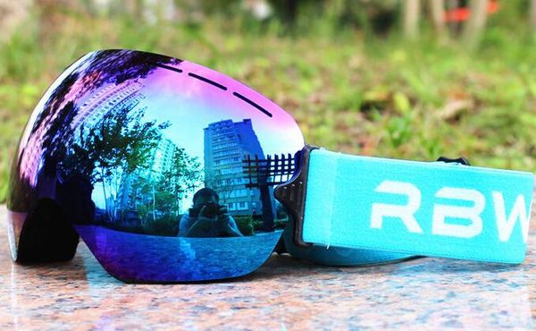 

eyewear fitness large sphere double layer anti fog rimless ski glasses sports card myopia ski glasses for men women yakuda's store trai