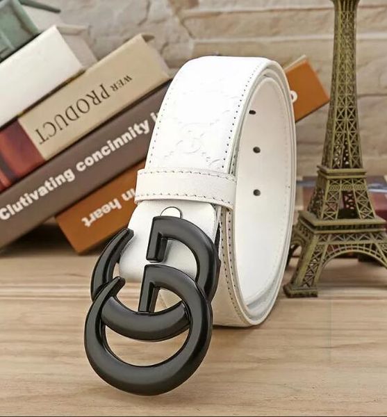 

new fashion leather belt designer fine workmanship wear comfortable belt for men and women, Black;brown