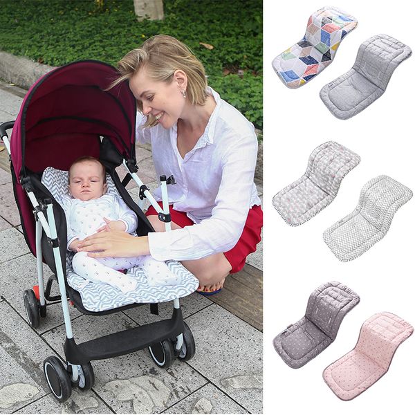 

1pc baby stroller accessories seat pad cotton diapers changing nappy pad seat newborn kids carriages pram buggy car general mat