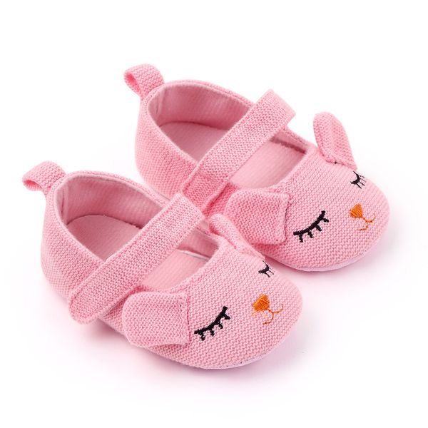 

Fashion New Baby Girl Breathable Cartoon Rabbit Print Anti-Slip Casual Sneakers Toddler Soft Soled Walking Shoes