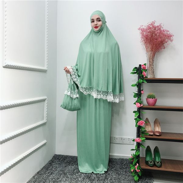 

new modest muslim women full cover prayer robe turkey qatar caftan tesettur elbise prayer islamic clothing, Red