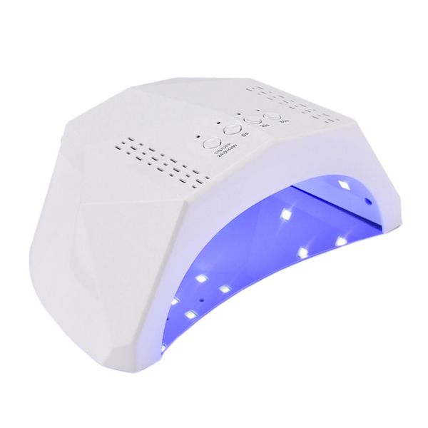 

abvp 48w nail lamp 30 led infrared induction curing gel machine manicure ptherapy lamp for nail gel eu plug, Silver