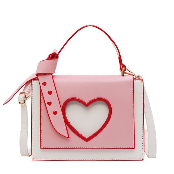 

high-end сумка иностранный стиль женская сумка новая волна корейская версия любовь хит цвет девушка плечо