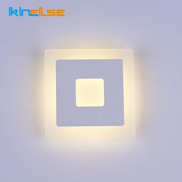 

18w led acrylic wall lamps ac85-265v modern simple bedroom lights indoor diningroom corridor decor lighting aluminum wall sconce