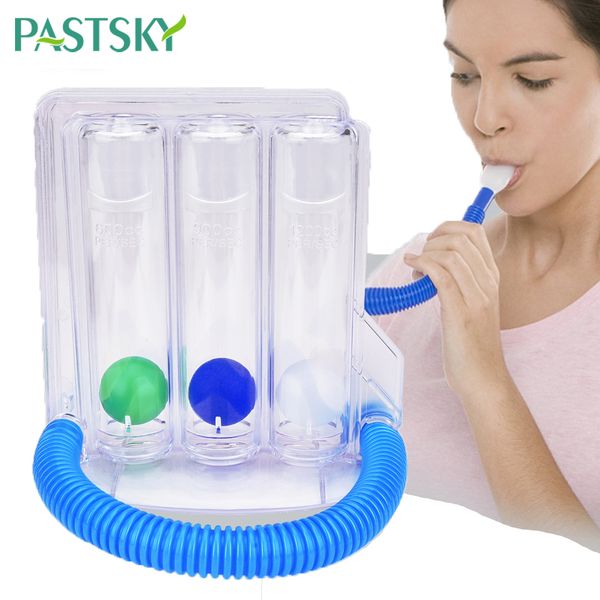 

3 ball breathing trainer mask incentive spirometer lung respiratory exerciser measurement system personal health care