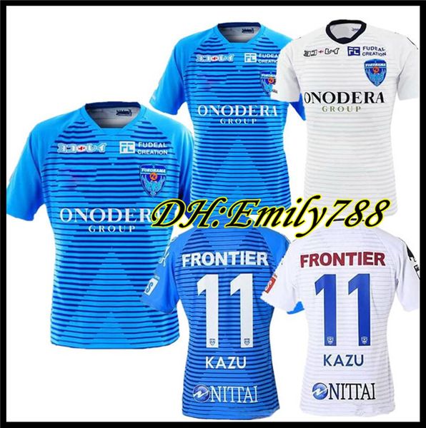 

2020 2021 yokohama fc maillots de foot soccer jersey 20 21 home blue away withe #11 kazu football shirt camiseta de futboll shirt s-xxl, Black;yellow