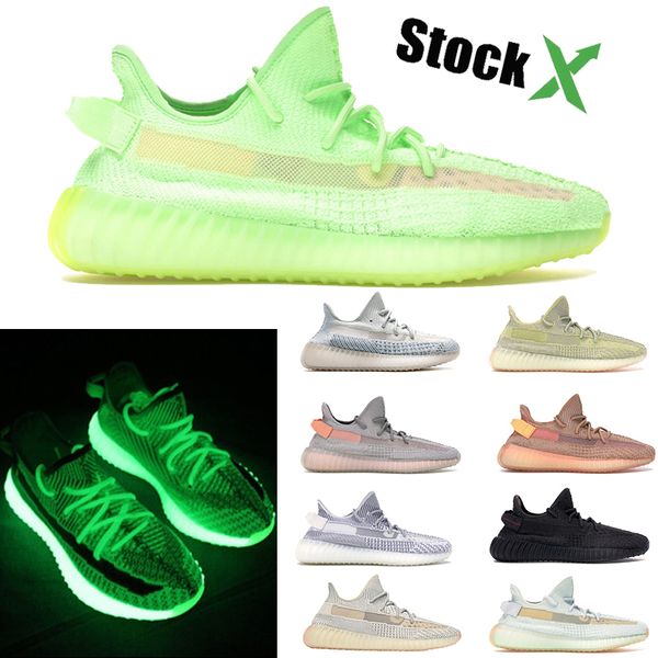 

Мужская повседневная обувь Stockx Citrin Cloud Белый Lundmark Antlia Черный статичный зеленый Gid Glow In The Dark Светоотражающие кроссовки Kanye West Desinger