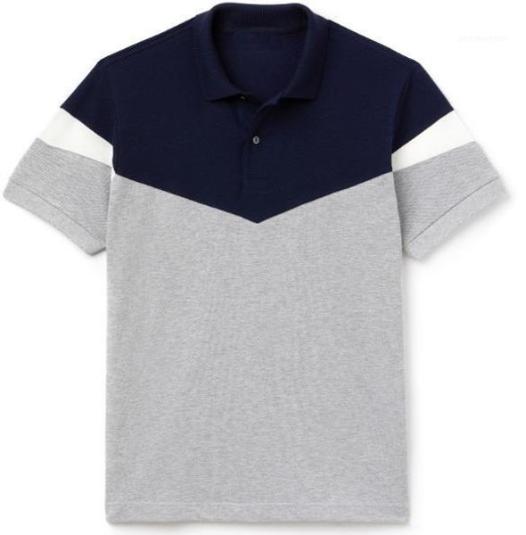 

полосатые печатные мужские поло повседневная подростковая мода тройники крокодил мужские дизайнерские рубашки поло лацкан шеи с коротким рук, White;black