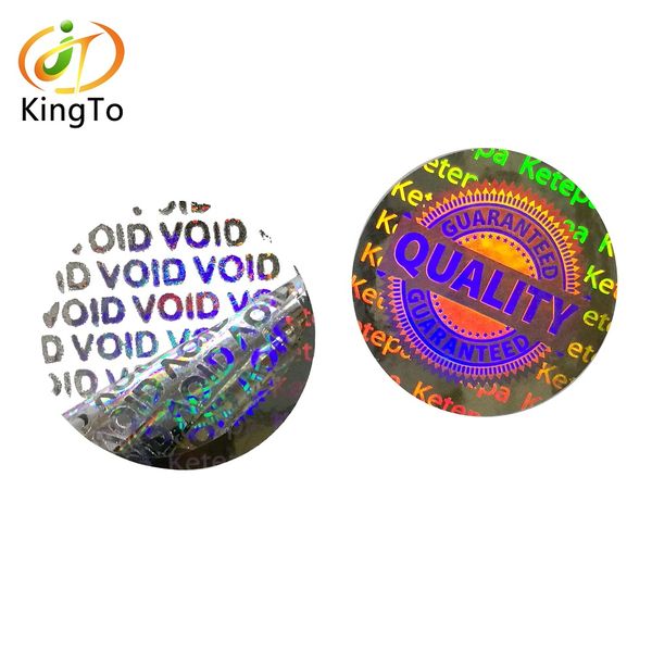 

custom warranty one time use laser tamper evident security void hologram sticker