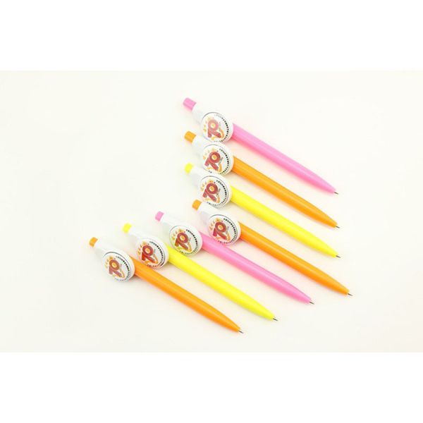 

ballpen with 1inch 25mm button badges for diy gifts blank material 100sets/pkg