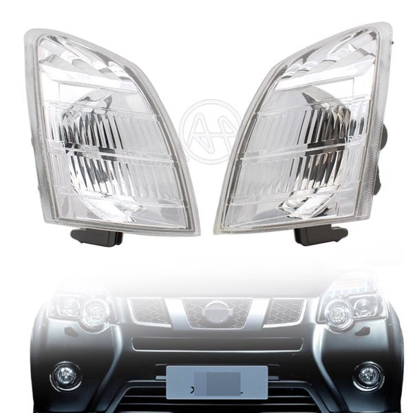 

left/right front corner fog lights housing clear lens 26175-eq600 26170-eq600 for x-trail t30 front foglamp shell