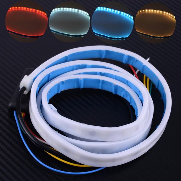 

dwcx 47" rgb led car trunk sliding rear light lamp strip tailgate luggage edge brake turn signal