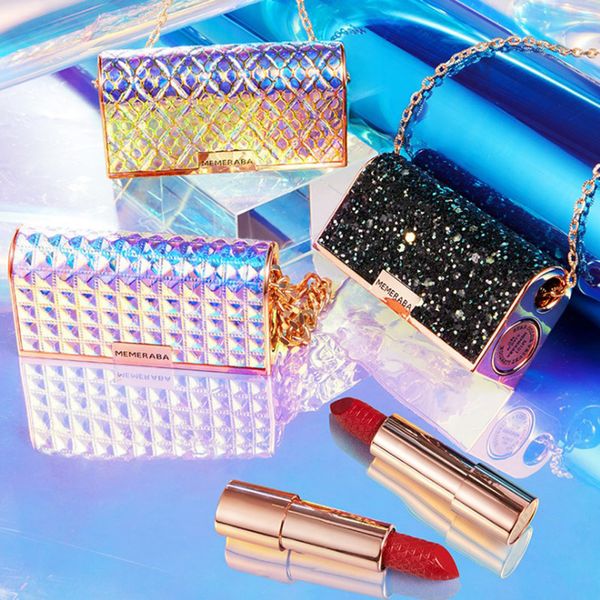 

lip makeup lipstick 3 color glare small bag velvet matte waterproof lipstick 3 color makeup gift