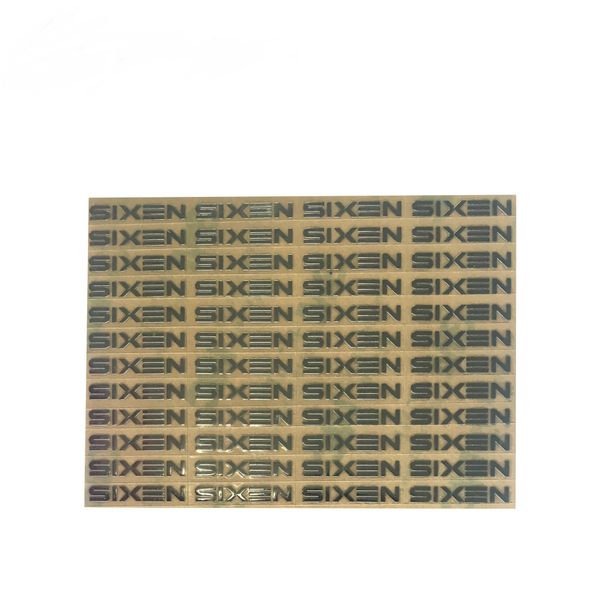 

new product nickel 3d silver metal lapsticker, custom metal lapsticker label