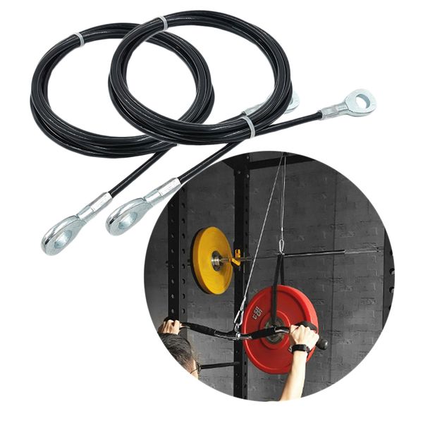 

pack 2 adjustable steel fitness diy pulley cable triceps training workout