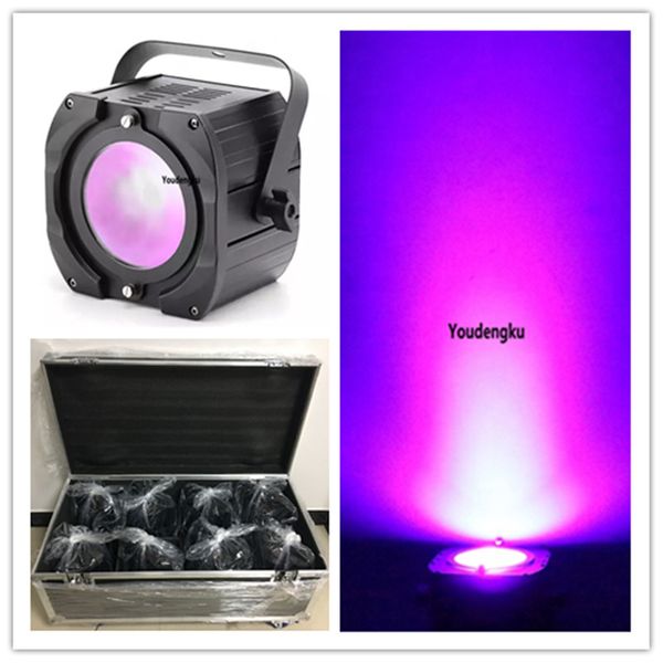 

8pcs with flycase big dipper par led cob 70w uv cob purple led par light for stage dj disco wedding party and big show
