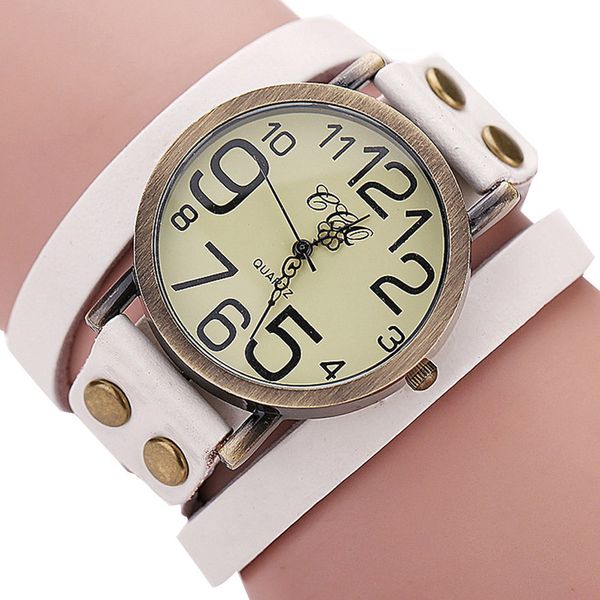 

ccq women watches vintage cow leather bracelet watch men wristwatches ladies dress quartz watch reloj wholesales, Slivery;brown