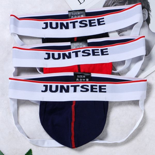 

cuecas mens underwear jockstraps cotton jocks bikini panties gay thong men male g-strings briefs penisjouets underwear sexuel lgsj, Red;black