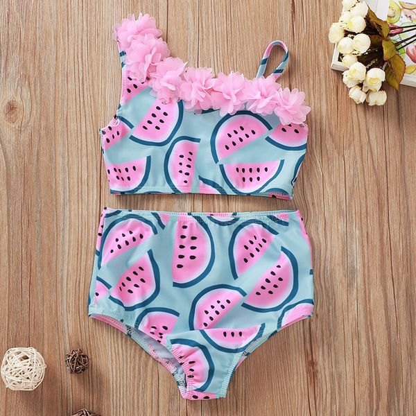 

Toddler Kids Baby Girls Watermelon Print Summer Swimwear Two-Piece Swimsuit Bikini Outfits Baby Summer Swimming Suit Beach Wear