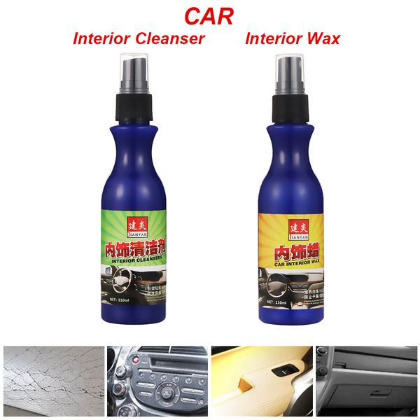 

100ml auto liquid cleaners/wax car interior refurbisher agent leather seats plastic maintenance surfaces coating cleaning