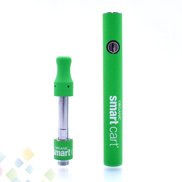 

SMART CART Kit I7 Smarts kits 380mAh Battery 1.0ml Glass Tank 510 Ceramic Coil Thick Oil Cartridges Smartcarts DHL Free