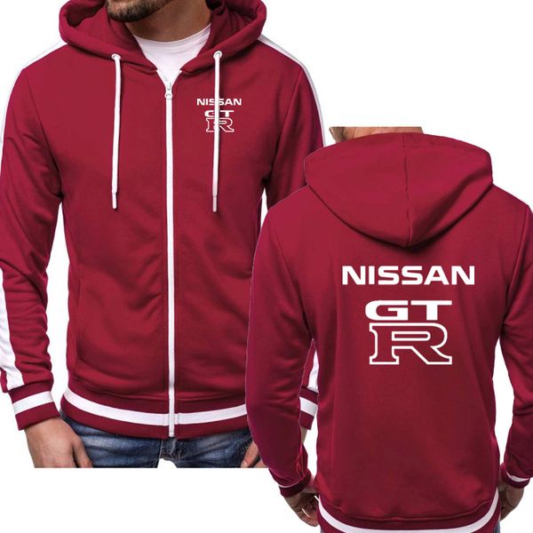 

men jacket spring autumn fleece cotton zipper hoodies hoodie gtr car sweatshirt hoody hiphop harajuku male clothing, Black;brown