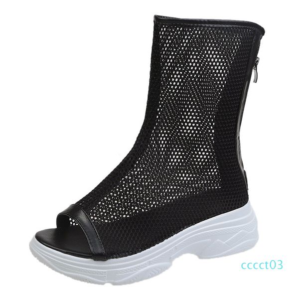 

2020 summer shoes sandal woman boot clear heels wedge med sale of women shoes luxury sandals suit female beige med ct03, Black