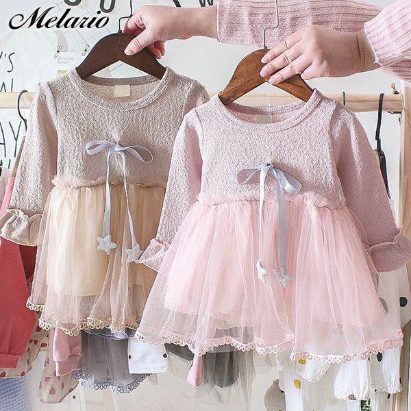 

melario autumn kids dresses for girls casual wear star girl dress children clothing tutu baby girls clothes baby gown clothes, Red;yellow