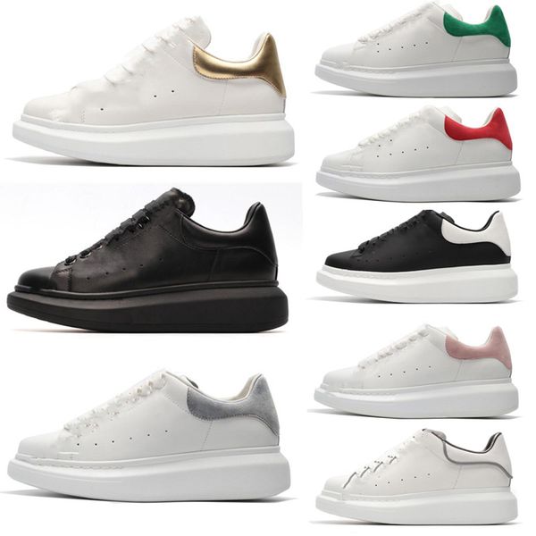 

2018 leather platform thick alexander mcqueen neaker red tar white hoe increa e wild couple men women hoe no with box white pink