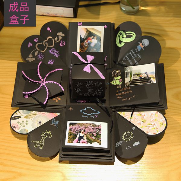 

diy explosion gift box suprise love gift box for birthday party wedding decorations paper scrapbook anniversary p