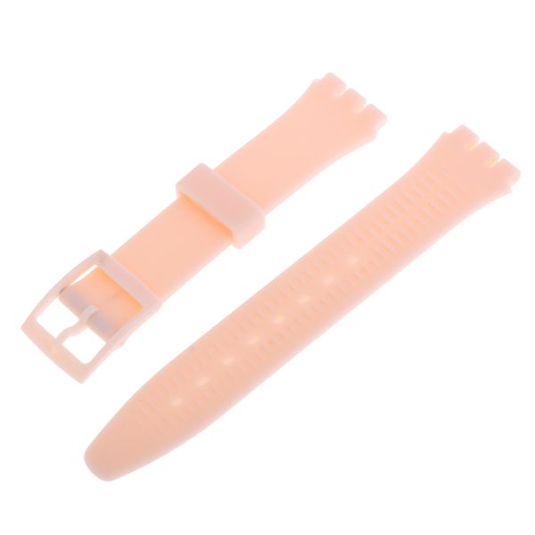 

17mm silicone rubber watch strap band waterproof watchbands lots color pick, Black;brown