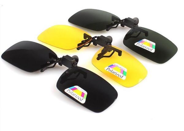 

polarized day night vision clip-on flip-up lens driving glasses sunglasses man driving glasses night vision glasses, White;black