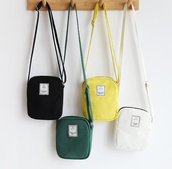 

dhl messenger bags women canvas solid flap large capacity shoulder bag mix color
