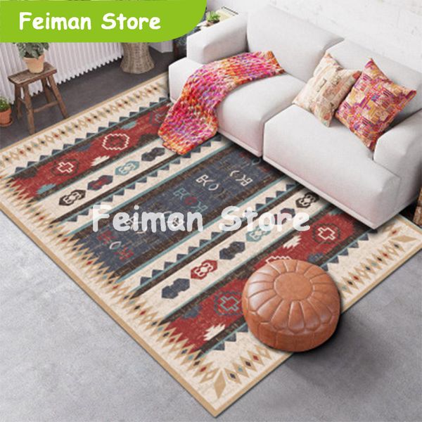 

bohemian style living room carpet bedroom anti-slip large rug floor mat kids badroom kitchen carpets area rugs