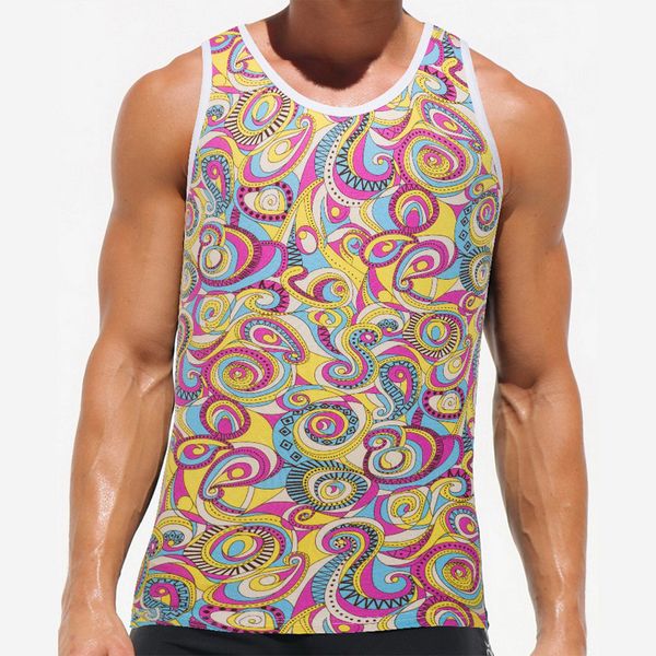 

y117 austinbem 2017 men sportswear beach t shirt vest gym jogging running vest fitness plaid man basketball