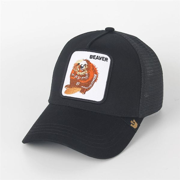 

Mesh Baseball Hats Embroidery Beaver Animals Caps Summer Luxury Outdoor Sun Hat Mens Golf Ball Cap Women Fashion Visor Couples Gifts