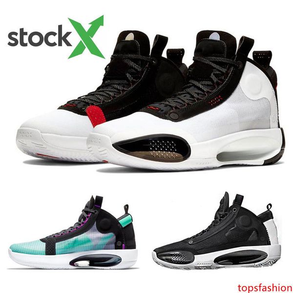 

stock x 2020 new arrival 34s men basketball shoes xxxiv blue void bred white black trainers athletic sports sneaker size 7-12