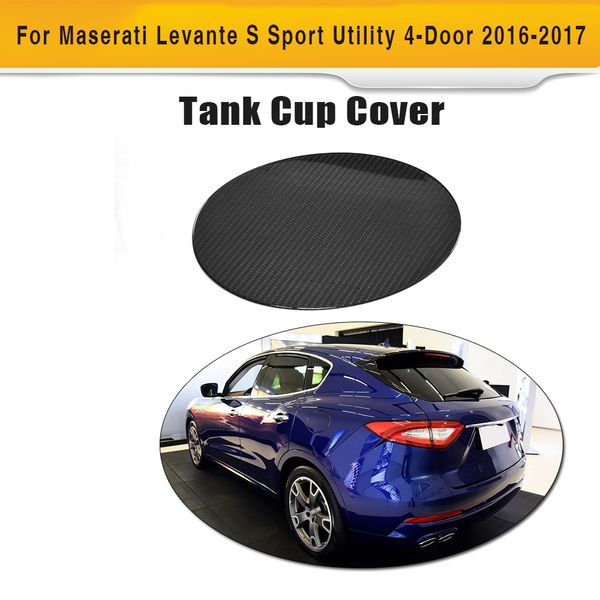 

carbon fiber car exterior oil gas fuel tank cap cover trim decoration for maserati levante s sport utility 4 door 2016 2017