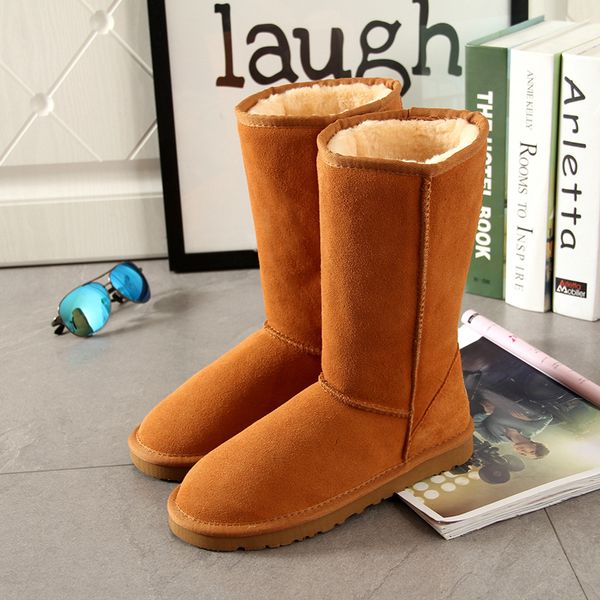 

begocool snow for women 100% genuine cow suede leather australia warm winter boots shoes botas sale mx200324, Black