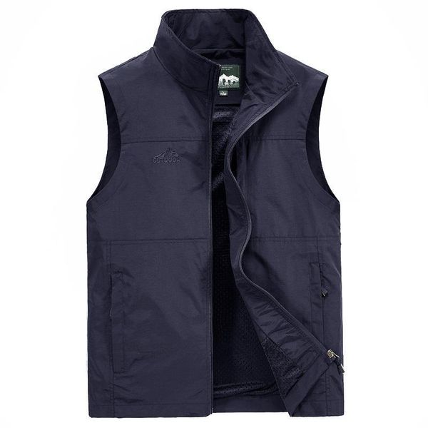 

mens vests men's spring autumn casual travels vest summer sleeveless outdoors thin vest waistcoat male clothes plus size 6xl 7xl, Black;white