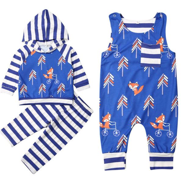 

милый медведь новорожденный мальчик девочка детская одежда толстовка с капюшоном синий + полосатые длинные брюки 2 шт. комплект зима теплая, White