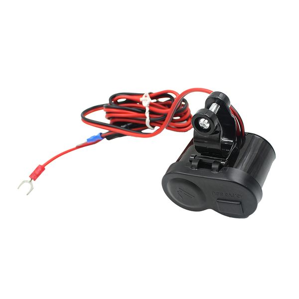 

12v cigarette lighter plug 5v 1.5a usb power socket charger with switch
