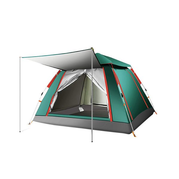 

tent single layer outdoor hiking 3-4 people tent beach natural hiking single layer thickening waterproof camping