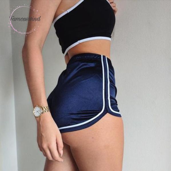 

women new shorts summer silk shorts beach casual white egde shorts elastic waist croth fitness slim, White;black